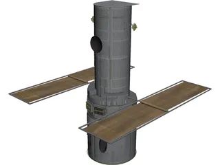 Hubble Space Telescope 3D Model