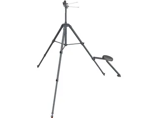 Camera Tripod 3D Model