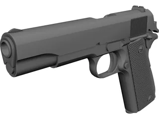 Colt 1911 Automatic CAD 3D Model