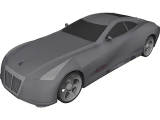Maybach Exelero CAD 3D Model