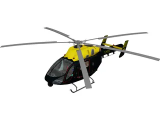 MD-902 Explorer Police 3D Model