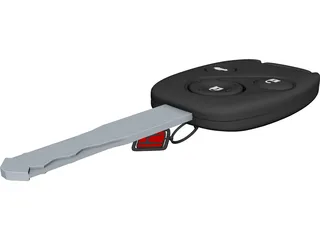 Honda Key with Chain 3D Model