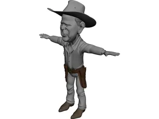 Bush Cartoon 3D Model