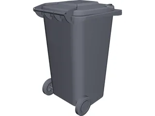 Wheelie Bin 3D Model