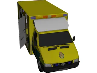 Mercedes London Ambulance 3D Model