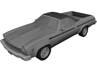 Chevrolet El Camino (1973) 3D Model 3D Preview