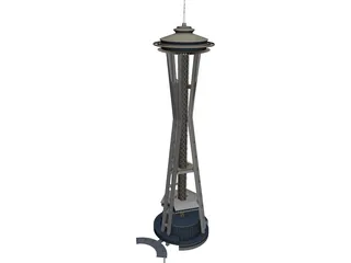 Seattle Space Needle 3D Model