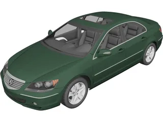 Acura RL 3D Model 3D Preview