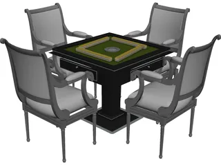 MaJiang Desk 3D Model