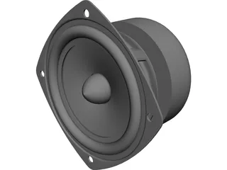 Tang Band W3-593S Speaker CAD 3D Model