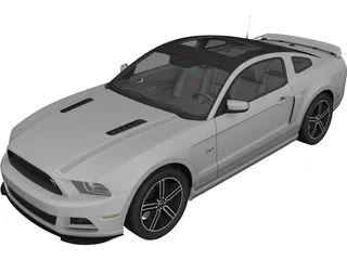 Ford Mustang GT (2013) 3D Model