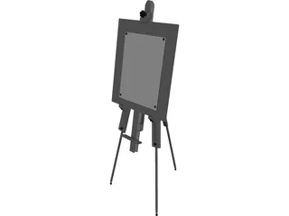 Artist Easel 3D Model