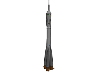 Soyuz Rocket 3D Model