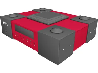 Audio CD Player 3D Model