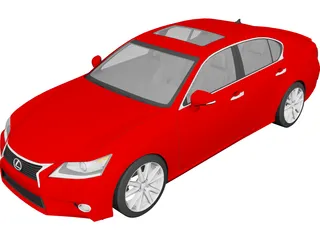 Lexus GS350 (2013) 3D Model