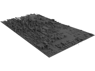 Philadelphia Map 3D Model