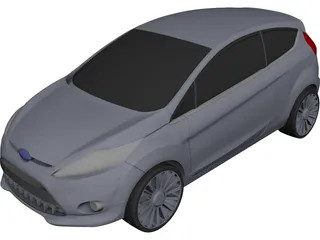 Ford Fiesta CAD 3D Model
