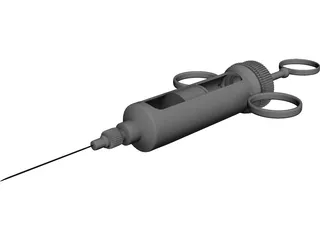 Old Syringe 3D Model