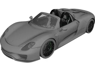 Porsche 918 Spyder (2014) 3D Model