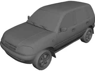 Chevrolet Niva (2009) 3D Model