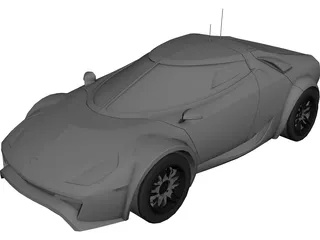 Lancia Stratos Fenomenon Concept (2005) 3D Model