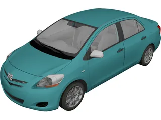 Toyota Yaris Sedan 3D Model