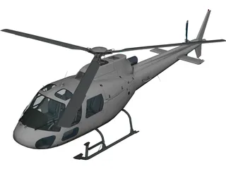 Eurocopter AS-350 Ecureuil 3D Model