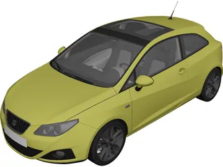 Seat Ibiza (2012) 3D Model