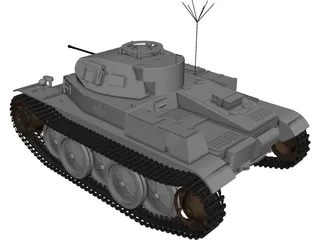 Pz IIL Luchs 3D Model