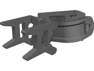 Gimbal Go Pro CAD 3D Model