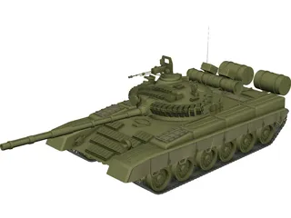 T-80 Russian Tank 3D Model