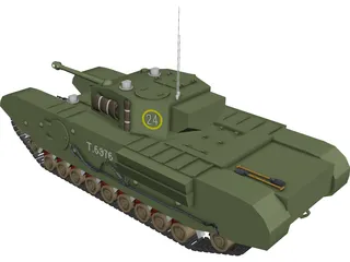 Churchill MK VII 3D Model