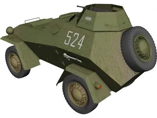 BA-64 3D Model 3D Preview