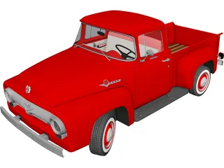 Ford F-100 (1956) 3D Model