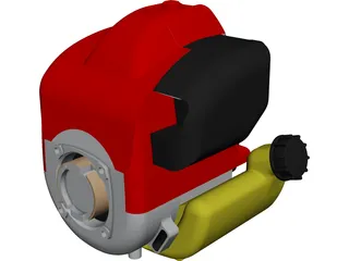 Honda GK100 Engine 3D Model