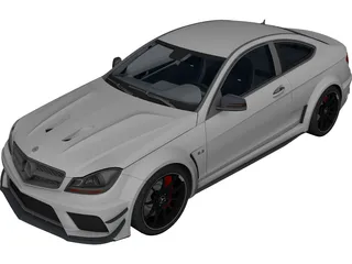 Mercedes-Benz C63 AMG Coupe 3D Model