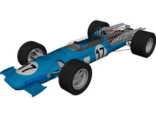 Matra F1 Racing Car (1967) 3D Model