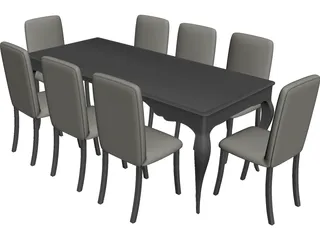 Dining Table 3D Model