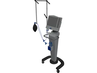 Hospital Ventilator 3D Model