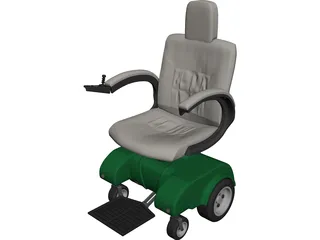 Power Wheelchair 3D Model