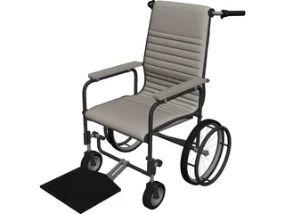 Manual Wheelchair 3D Model 3D Preview