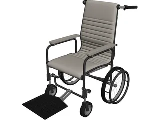 Manual Wheelchair 3D Model