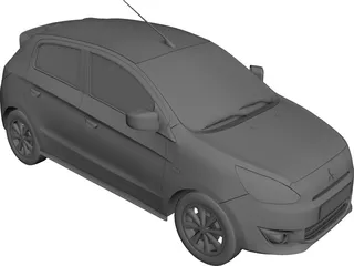 Mitsubishi Mirage (2013) 3D Model