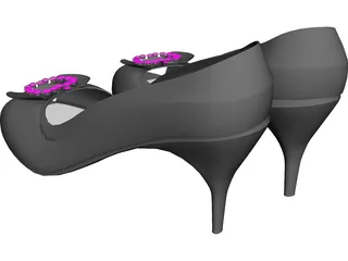 Woman Shoes 3D Model