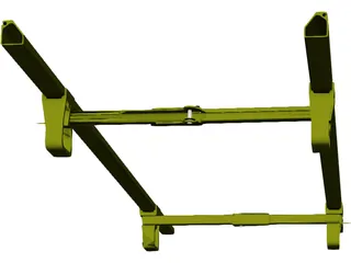 Military Stretcher CAD 3D Model