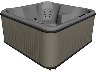 Jacuzzi Bathtub 3D Model