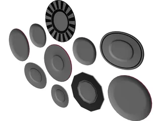 Decorative Plates 3D Model