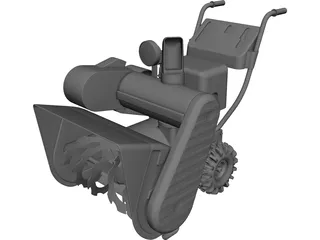Snow Blower CAD 3D Model