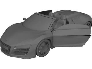 Audo R8 Spyder V10 CAD 3D Model