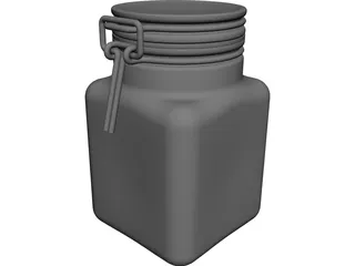 Weck Jar CAD 3D Model